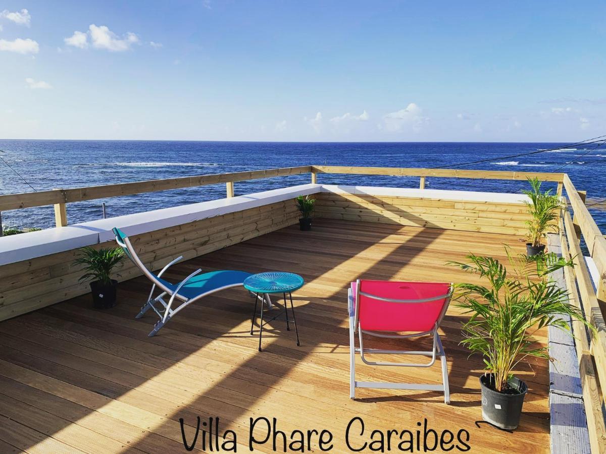 Villa Phare Caraibes Guadeloupe - Rooftop Jacuzzi & Ocean View Le Moule Exterior photo